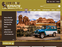 Tablet Screenshot of lonecrowbungalow.com